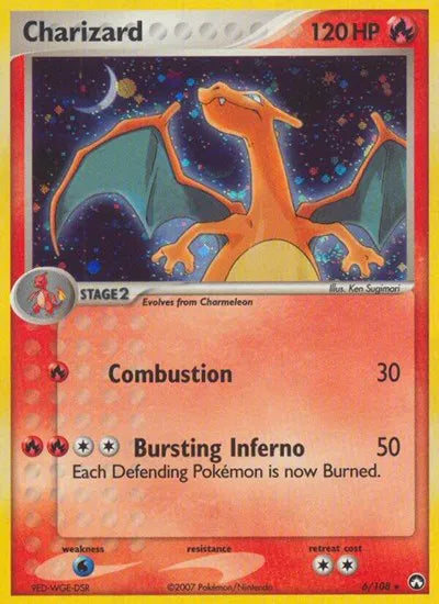 Charizard Pokemon Holo Rare 6 EX Power Keepers