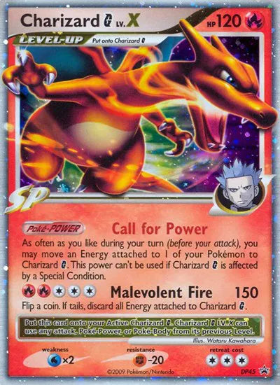 Charizard G Lv.X Holo Rare DP45 Diamond and Pearl Promos