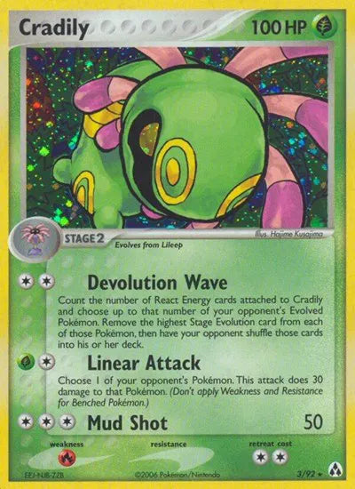 Cradily EX Legend Maker Holo Rare 3