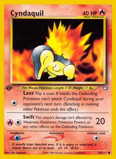 Cyndaquil (56) Neo Genesis Common 56 First Edition