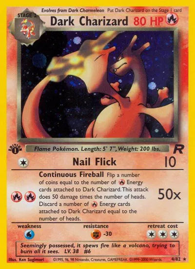 Dark Charizard Team Rocket Rare 4 Final Sale
