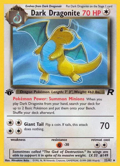 Dark Dragonite (22) Team Rocket Rare 22
