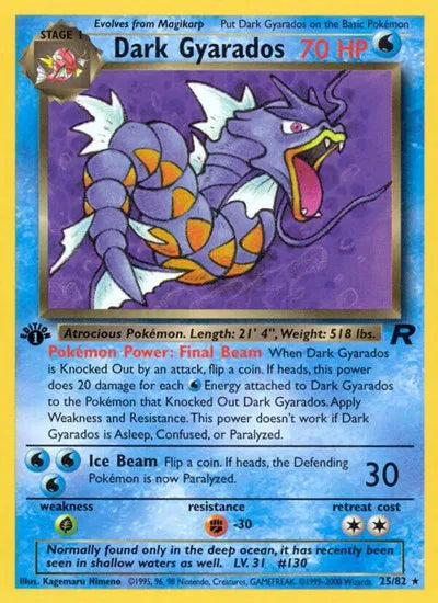 Dark Gyarados (25) Team Rocket Rare 25