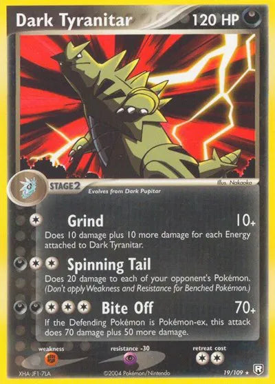 Dark Tyranitar (19) EX Team Rocket Returns Rare 19