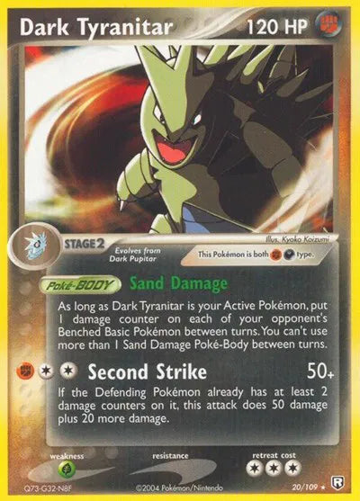 Dark Tyranitar (20) EX Team Rocket Returns Rare 20