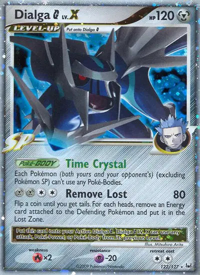Dialga G Lv.X Pokemon Ultra Rare 122 Platinum