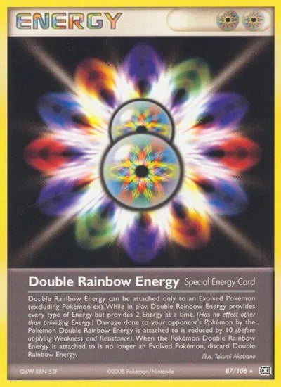 Double Rainbow Energy EX Emerald Rare 87