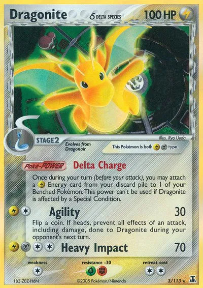 Dragonite (Delta Species) EX Delta Species Holo Rare 3