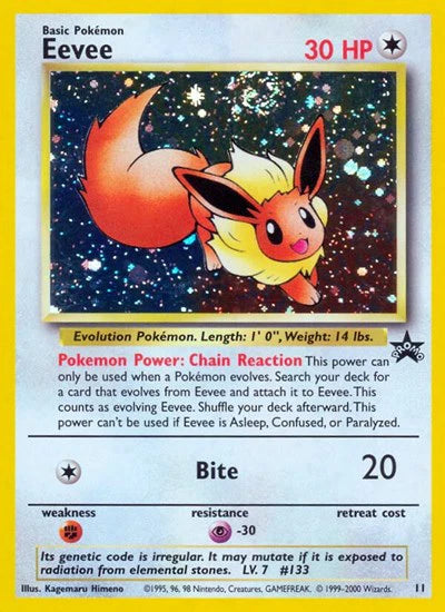 Eevee Pokemon Promo 11/53 WoTC Promo