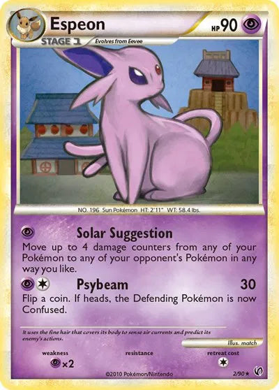 Espeon Undaunted Holo Rare 2