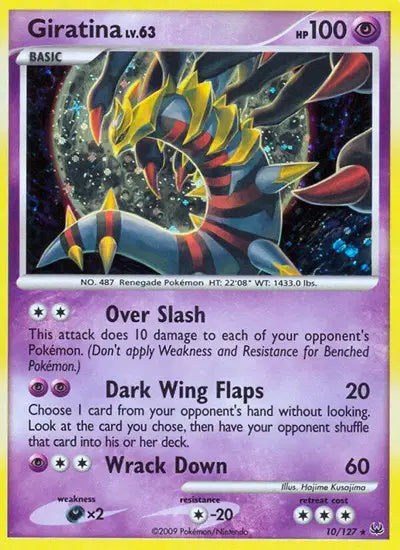 Giratina Lv. 63 Pokemon  Holo Rare 10 Platinum