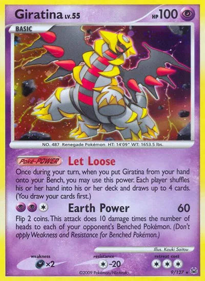 Giratina Lv. 55 Platinum reverse-holo Rare 9