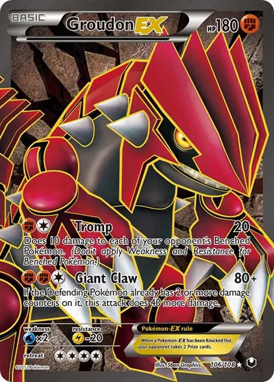 Groudon EX (106 Full Art) Dark Explorers Ultra Rare 106