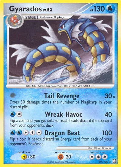 Gyarados Pokemon Rare 19 Stormfront