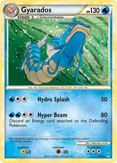 Gyarados Holo Rare 7 Call of Legends