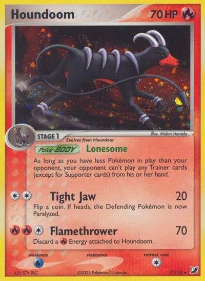 Houndoom EX Unseen Forces Holo Rare 7/115
