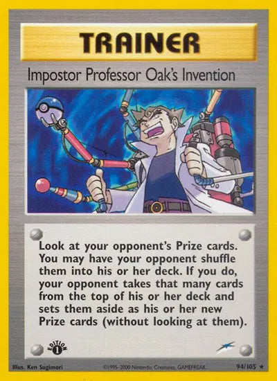 Impostor Professor Oak's Invention Neo Destiny Rare 94 (1st Edition)