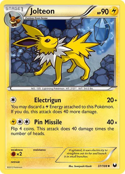 Jolteon Dark Explorers Uncommon 37 [Reverse Holo]