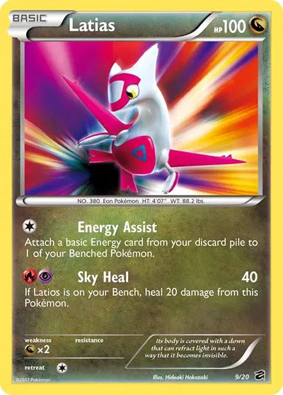 Latias Holo Rare 9 Dragon Vault