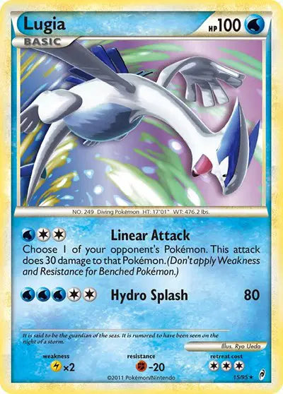 Lugia Pokemon Holo Rare 15 Call of Legends