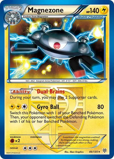Magnezone (Team Plasma) Plasma Storm Reverse Holo Rare 46
