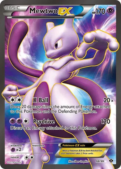 Mewtwo EX (98 Full Art) Next Destinies Ultra Rare 98