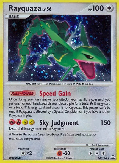 Rayquaza Holo Rare 14 Legends Awakened