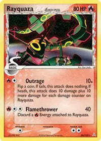 Rayquaza (Delta Species) Pokemon Rare 26 EX Holon Phantoms