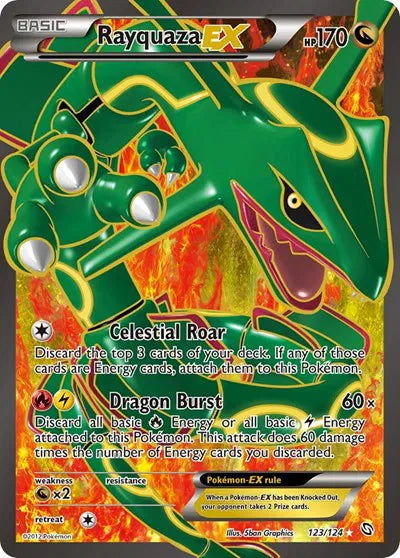 Rayquaza EX (123 Full Art) Dragons Exalted Ultra Rare 123