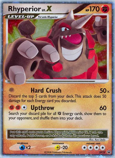 Rhyperior Lv.X Diamond and Pearl Promos Holo Rare DP29