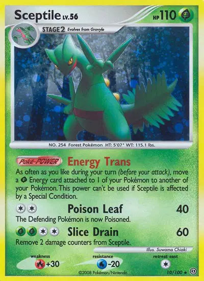 Sceptile Stormfront Holo Rare 10