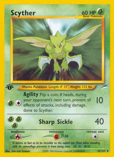 Scyther Neo Destiny Uncommon 55