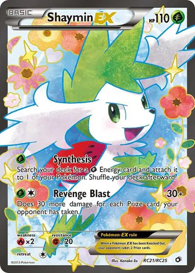Shaymin EX (Full Art) Ultra Rare RC21 Legendary Treasures: Radiant Collections