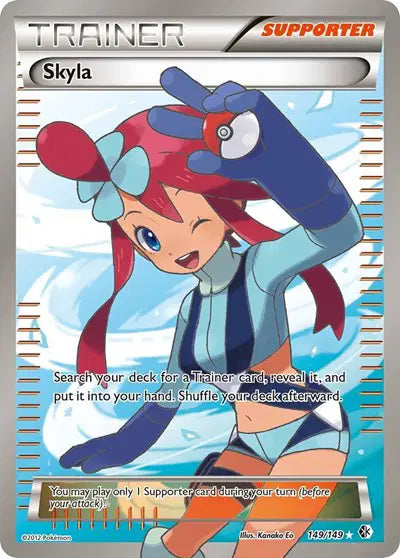 Skyla (149 Full Art) Pokemon Ultra Rare 149 Boundaries Crossed