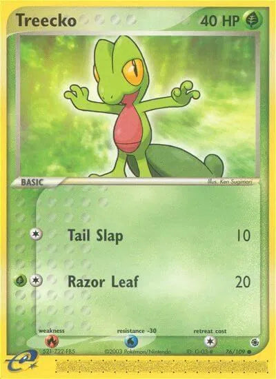Treecko (76) EX Ruby & Sapphire Common 76 [Reverse Holo]