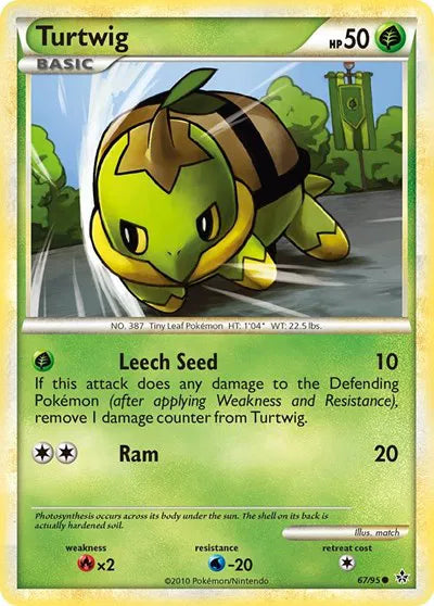 Turtwig Unleashed Common 67 [Reverse Holo]