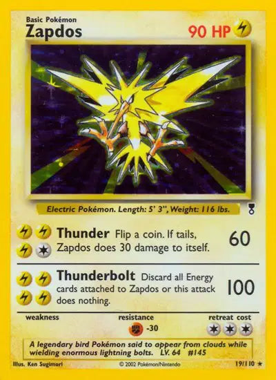 Zapdos Holo Rare 19 Legendary Collection