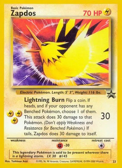 Zapdos WoTC Promo Promo 23/53