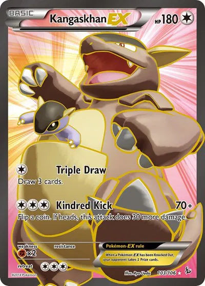 Kangaskhan EX (Full Art) Flashfire Ultra Rare 103