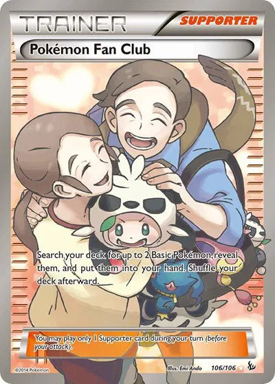 Pokemon Fan Club (106 Full Art) Flashfire Ultra Rare 106