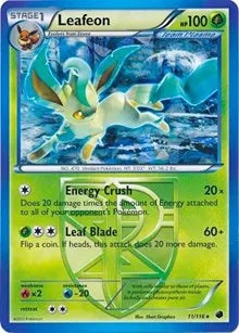 Leafeon (BW Plasma Freeze) Deck Exclusives Holo Rare 011/116