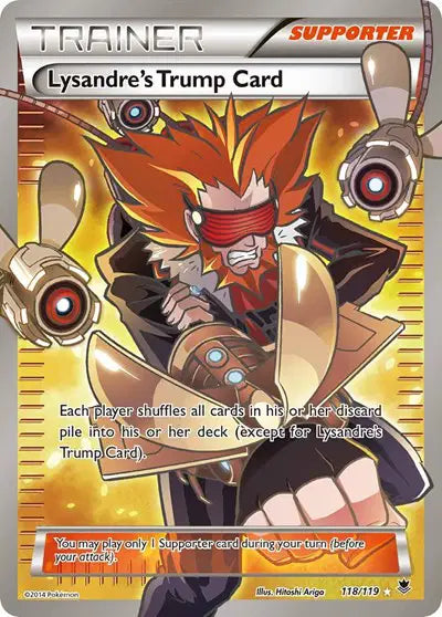 Lysandre's Trump Card (118 Full Art) Pokemon Ultra Rare 118 Phantom Forces