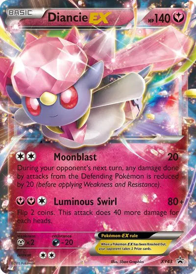 Diancie EX Pokemon Promo XY43 XY Promos - Near mint (NM)