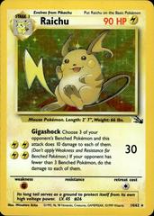 Raichu (14) Holo Rare 14 Fossil - Moderately-Played