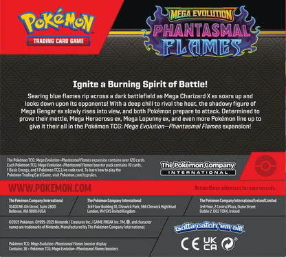 Pokemon TCG: Phantasmal Flames Booster Box (36 Packs)
