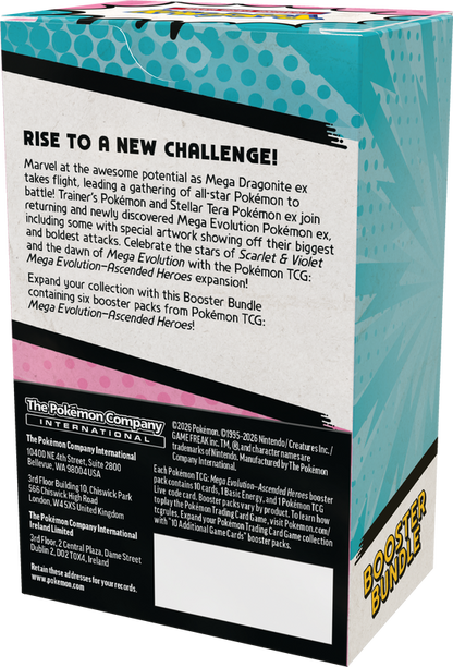 [PRE-ORDER]Pokemon TCG: Mega Evolutions - Ascended Heroes - Booster Bundle [ARRIVES  April 24, 2026]