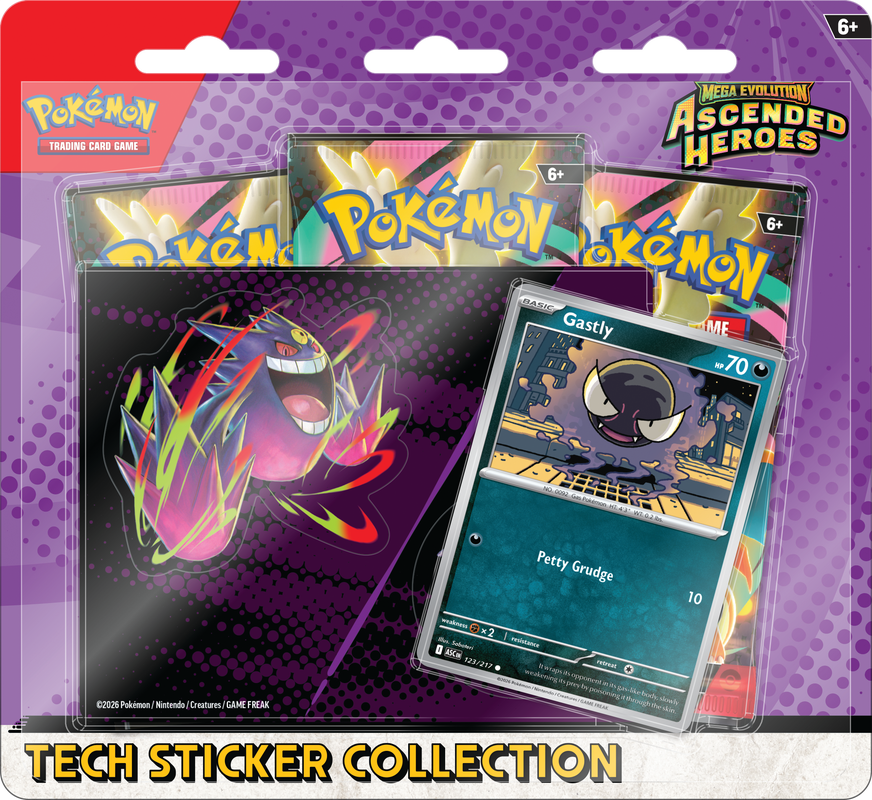 Pokemon TCG: Mega Evolutions - Ascended Heroes -Tech Sticker Collection