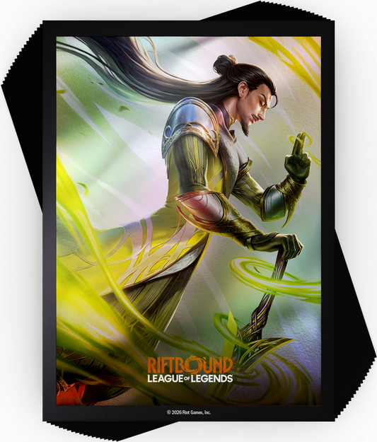 [Pre-order] RIFTBOUND LEAGUE OF LEGENDS TCG UNLEASHED ART SLEEVES MASTER YI 100 PIECES