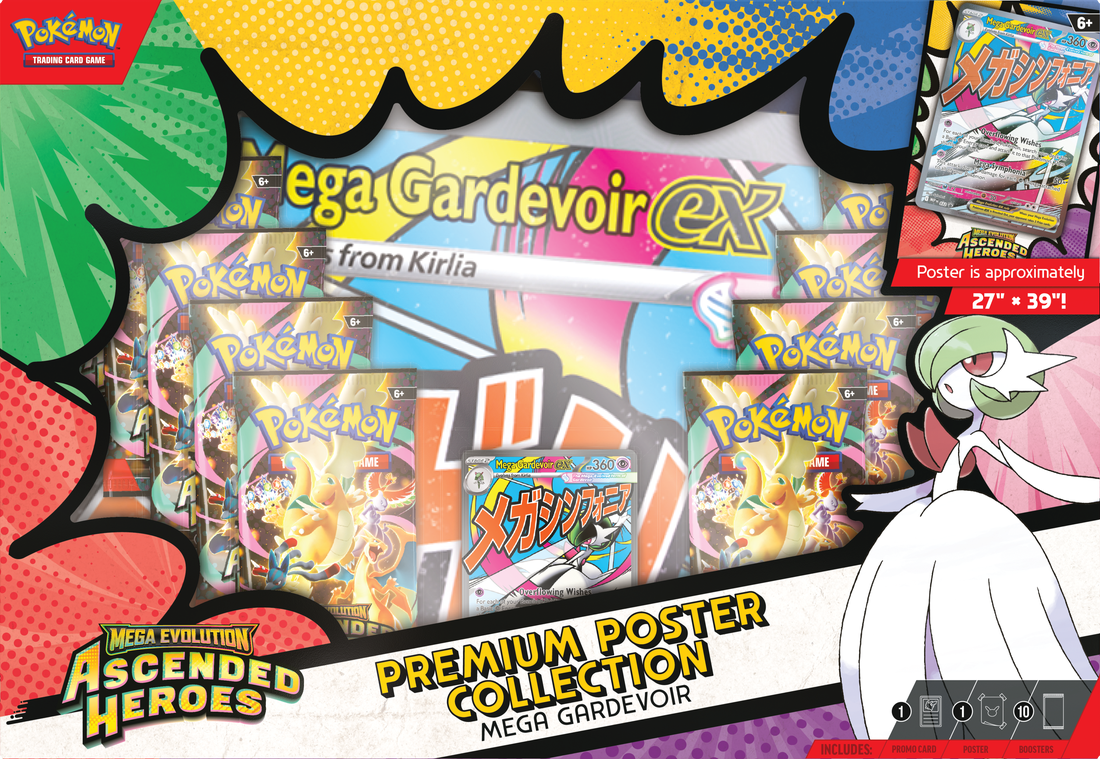 [PRE-ORDER]Pokemon TCG: Mega Evolutions - Ascended Heroes - Premium Poster Collection [ARRIVES  March 20, 2026]