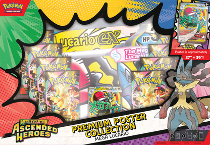 [PRE-ORDER]Pokemon TCG: Mega Evolutions - Ascended Heroes - Premium Poster Collection [ARRIVES  March 20, 2026]